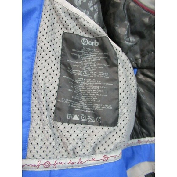 Orb Technical Jacket Winter Outdoor Free To Be Snow Sports Blue Womens Medium - Picture 2 of 10